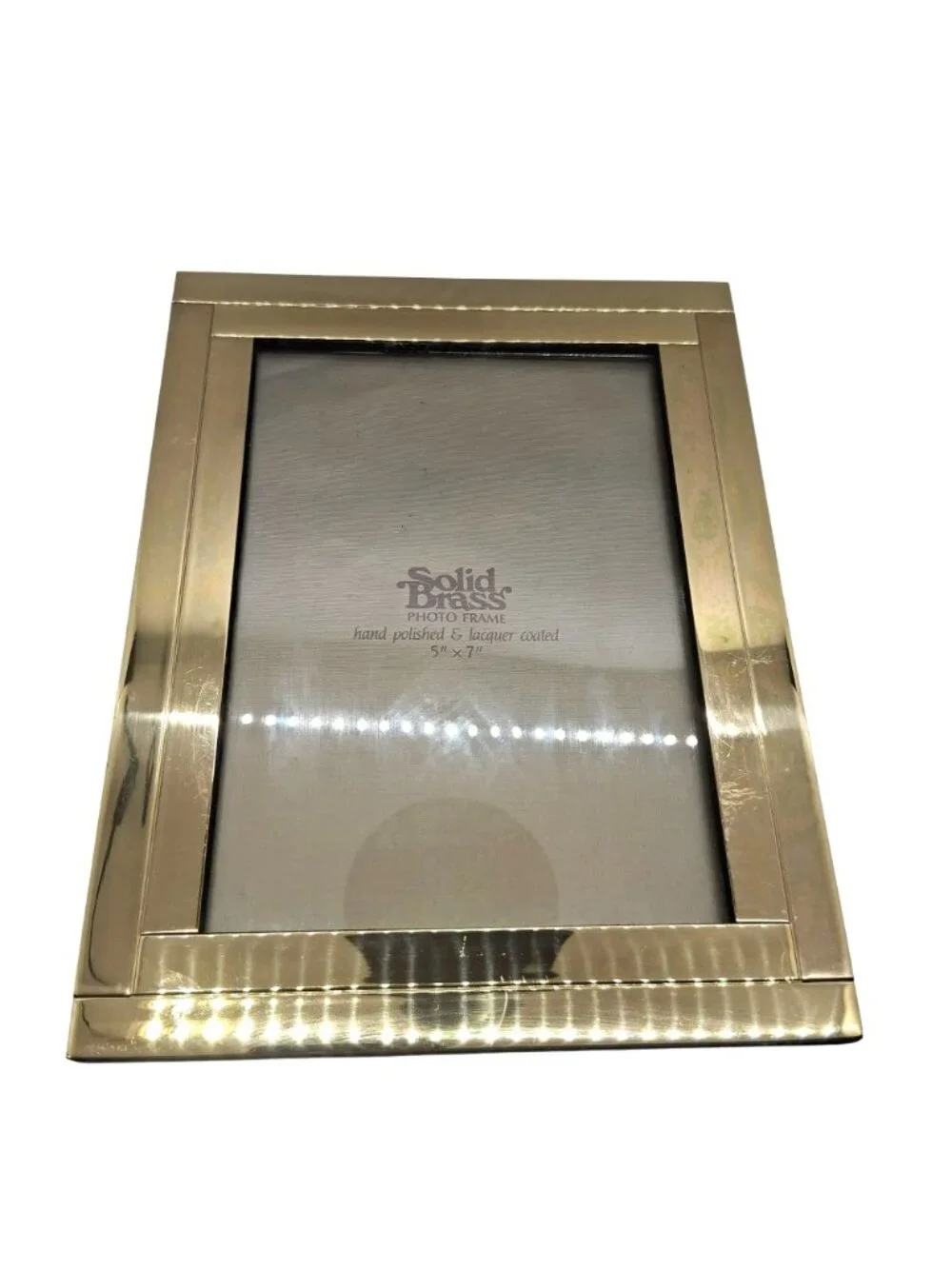 Solid Brass Photo Frame Book Hand Polished Lacquer Coated Holds 57 Pictures